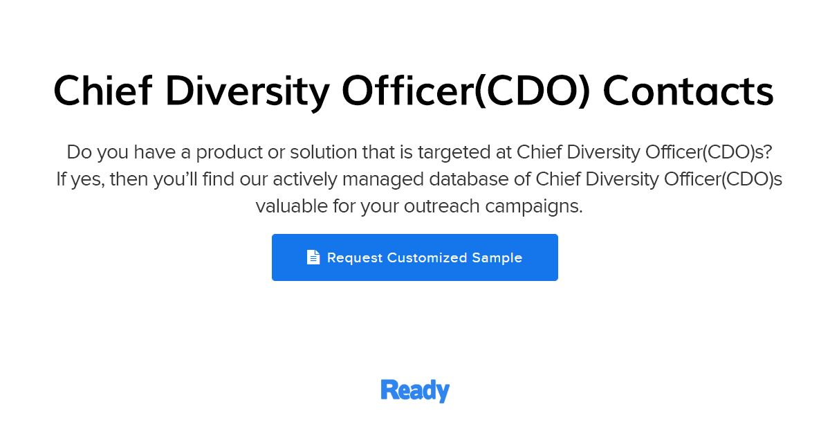 1 278 Chief Diversity Officer Cdo Contacts 2026