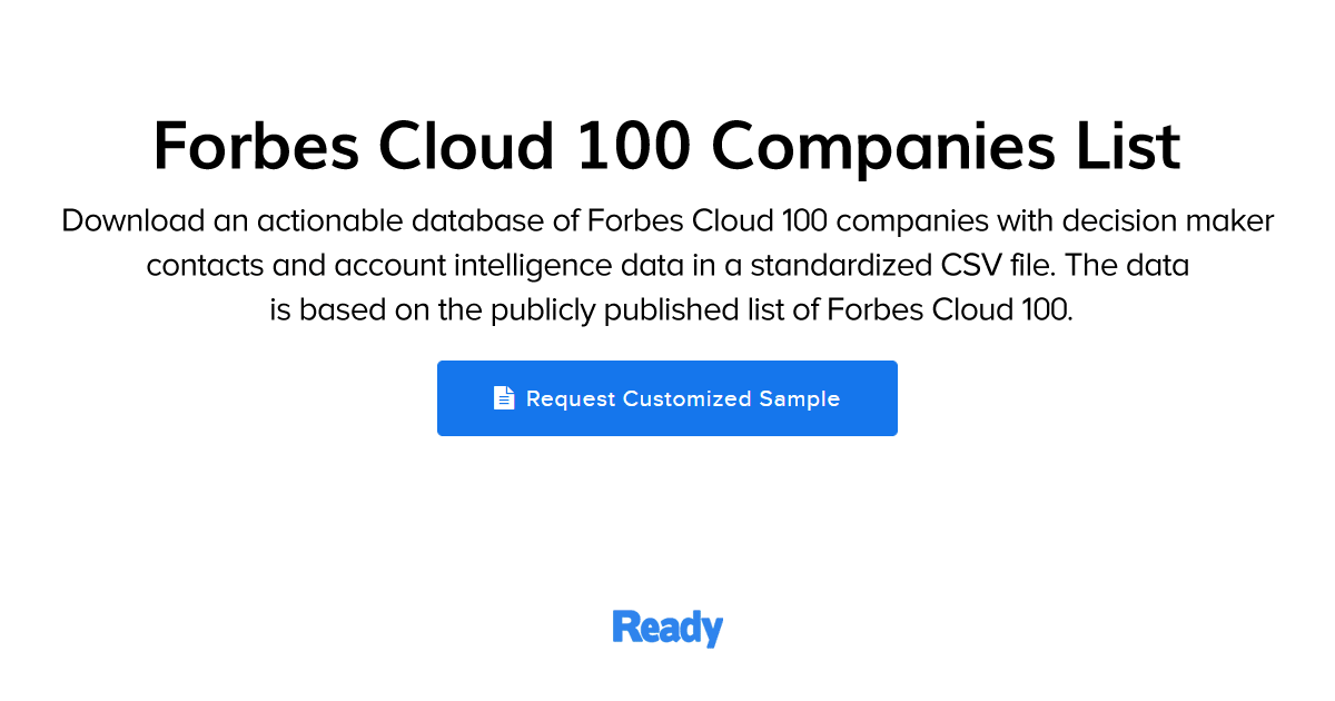 Forbes Cloud 100 Companies List